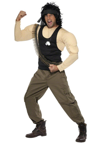 Mens Rambo Costume - Click Image to Close