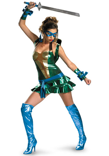 Sexy Leonardo Ninja Turtle Costume - Click Image to Close