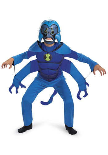 Boys Ben 10 Spider Monkey Costume - Click Image to Close