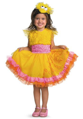 Girls Frilly Big Bird Costume - Click Image to Close