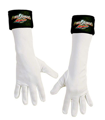 White Power Ranger Gloves - Click Image to Close