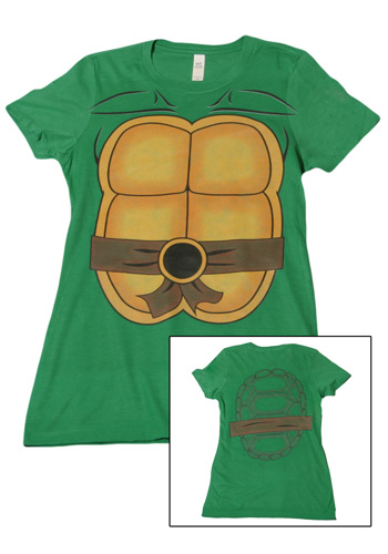Womens Ninja Turtle T-Shirt - Click Image to Close