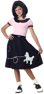 50's Hop with Poodle Skirt Child Costume - Click Image to Close