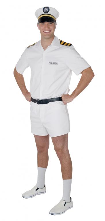 Love Boat Captain Stubing Adult Costume - Click Image to Close