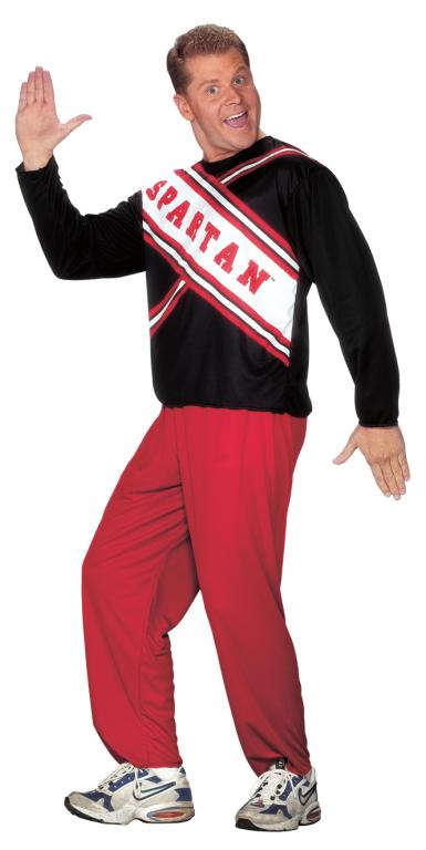 Cheerleader Male Spartan Adult Costume - Click Image to Close