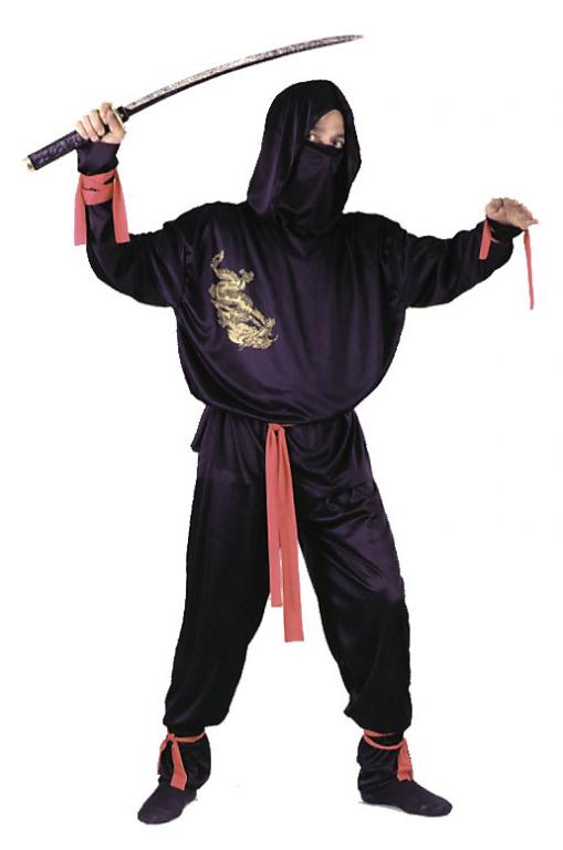 Ninja Fighter Adult Costume - Click Image to Close