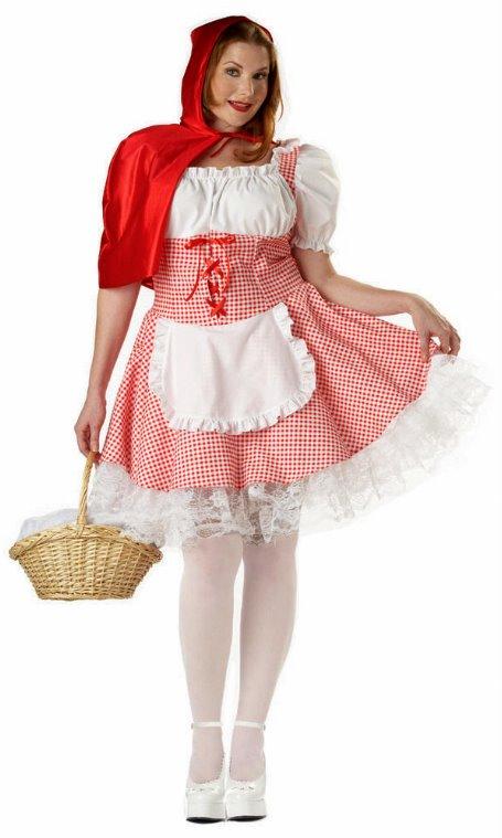 Miss Red Riding Hood Plus Size Adult Costume