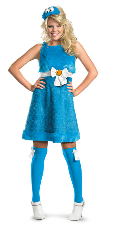 Cookie Monster Sassy Adult Costume - Click Image to Close