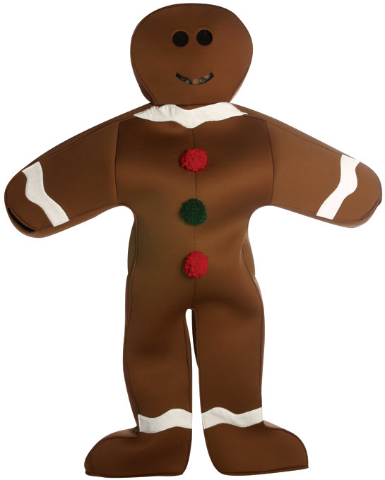 Gingerbread Man Costume - Click Image to Close