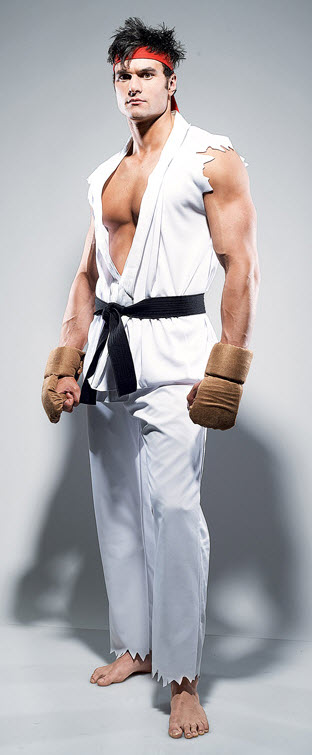 Street Fighter Ryu Adult Costume - Click Image to Close