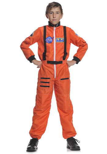 Child Orange Astronaut Costume