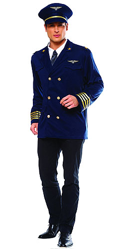 Mens Pilot Costume - Click Image to Close