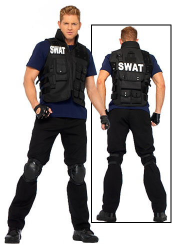 Mens SWAT Team Costume - Click Image to Close