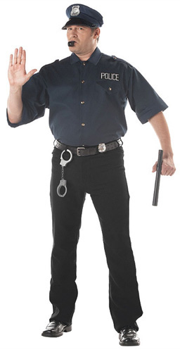 Plus Size Police Costume - Click Image to Close