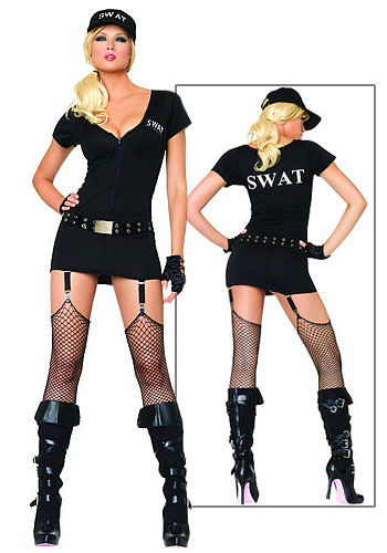 Sexy SWAT Commander Costume - Click Image to Close