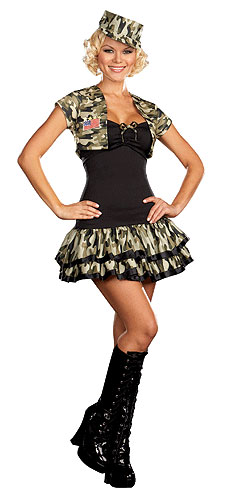 Soldier Girl Costume - Click Image to Close