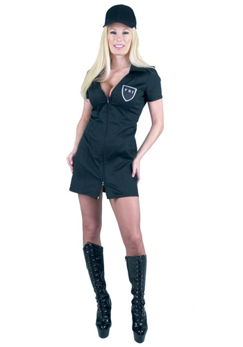 Womens Sexy FBI Costume - Click Image to Close