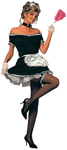 Women's French Maid Costume - Click Image to Close