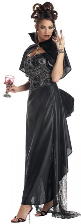 Victorian Vampira Adult Costume - Click Image to Close