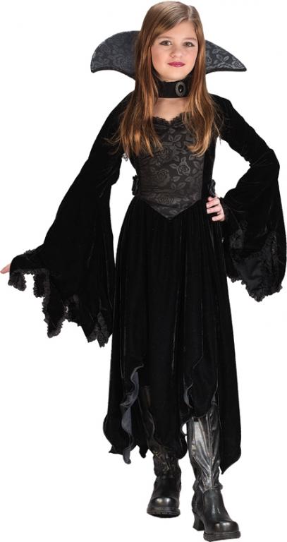 Black Rose Vampiress Child Costume - Click Image to Close