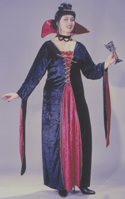 Victorian Vampiress Velvet Plus Size Adult Costume