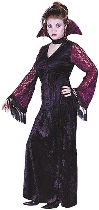 Gothic Lace Vampire Teen Costume - Click Image to Close