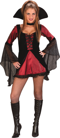 Sweet and Sexy Vampiress Teen Costume - Click Image to Close