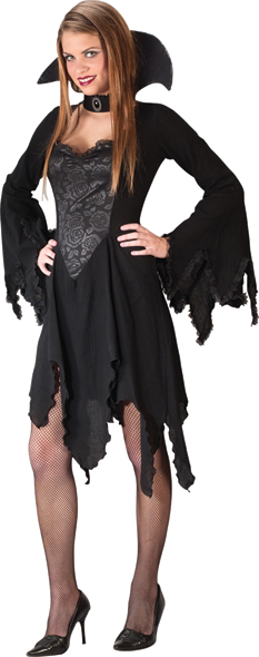 Vampiress Black Rose Teen Costume