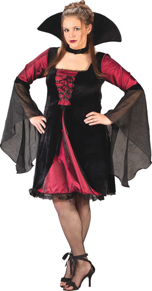 Vampiress Sexy Plum Plus Size Adult Costume - Click Image to Close