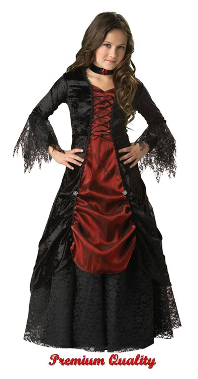 Gothic Vampira Child Costume - Click Image to Close