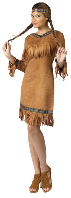 American Indian Woman Adult Costume - Click Image to Close