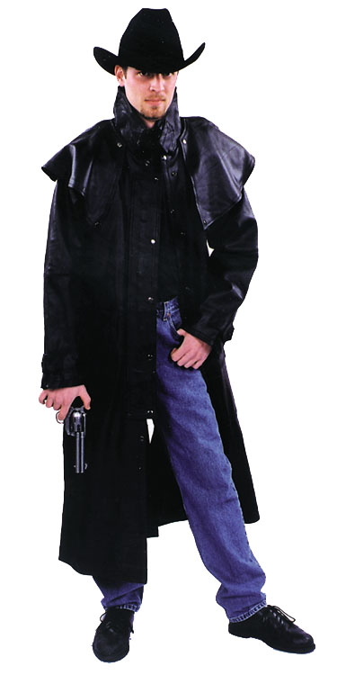 Western Leather Duster Adult Costume - Click Image to Close