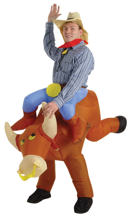 Inflatable Cowboy On Bull or Horse - Click Image to Close