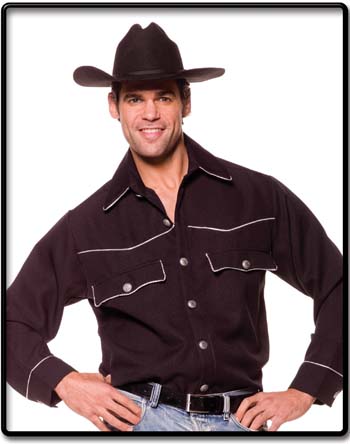 Cowboy Shirt Adult - Click Image to Close