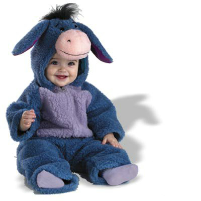 Baby Eeyore Plush Bodysuit Infant/Toddler Costume - Click Image to Close