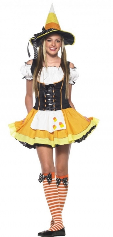 Candy Corn Witch Costume - Click Image to Close