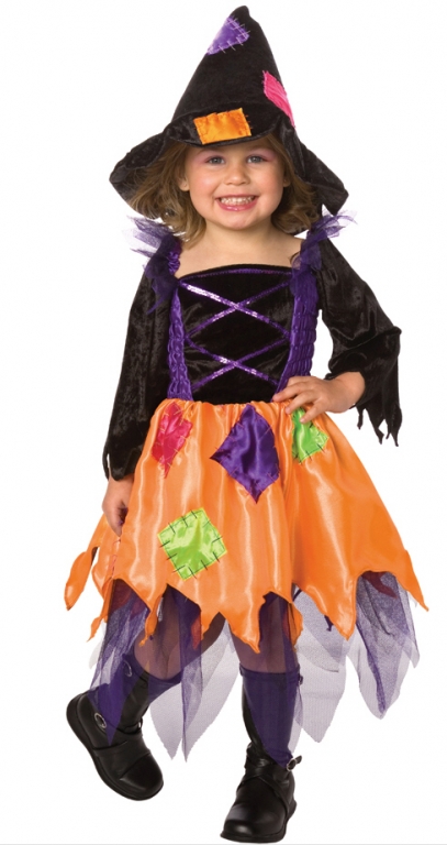 Patchwork Witch Toddler Costume - Click Image to Close