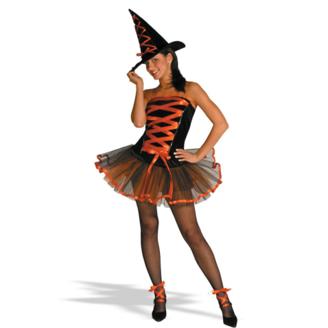 Witchy La Bouf Orange Adult Costume - Click Image to Close