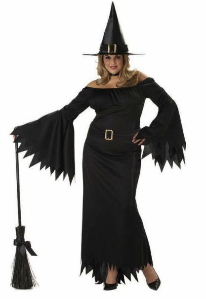 Elegant Witch Adult Plus Costume - Click Image to Close