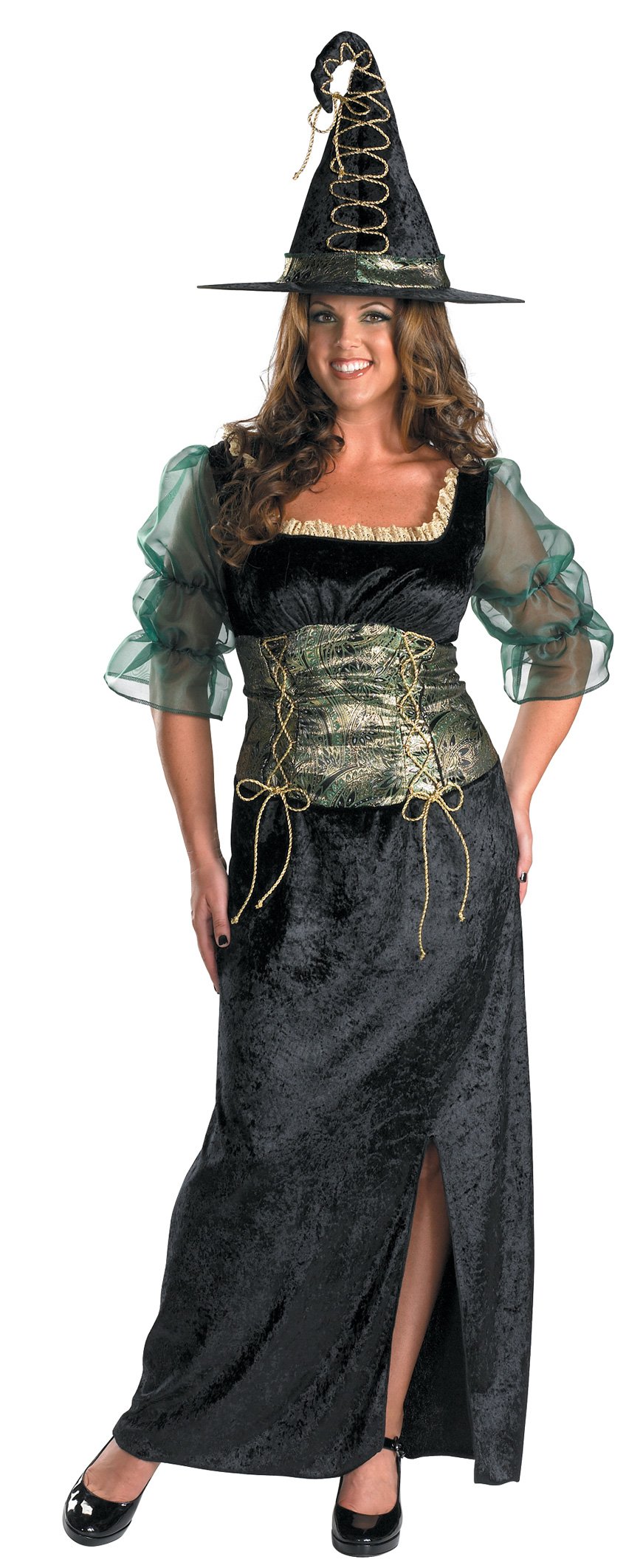 Emerald Witch Adult Plus Costume - Click Image to Close