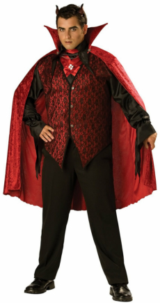 Sinister Devil Adult Plus Costume - Click Image to Close