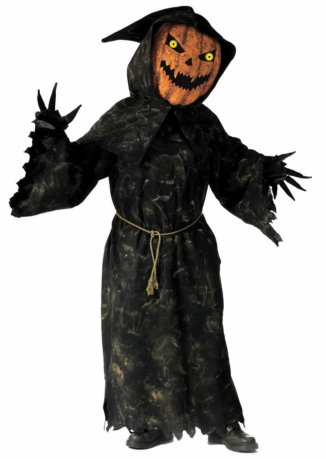 Bobble Head Pumpkin Adult Costume - Click Image to Close