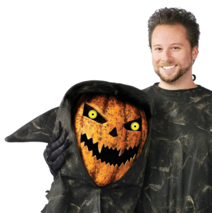 Bobble Head Pumpkin Adult Costume