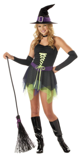 Spunky Witch Teen Costume - Click Image to Close