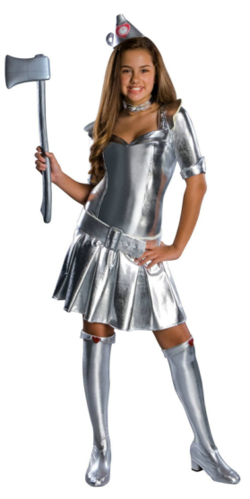 Wizard of Oz Tin Woman Tween Costume - Click Image to Close