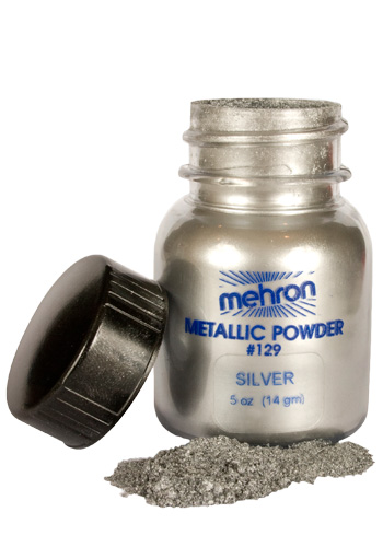 Silver Metallic Powder Makeup - Click Image to Close