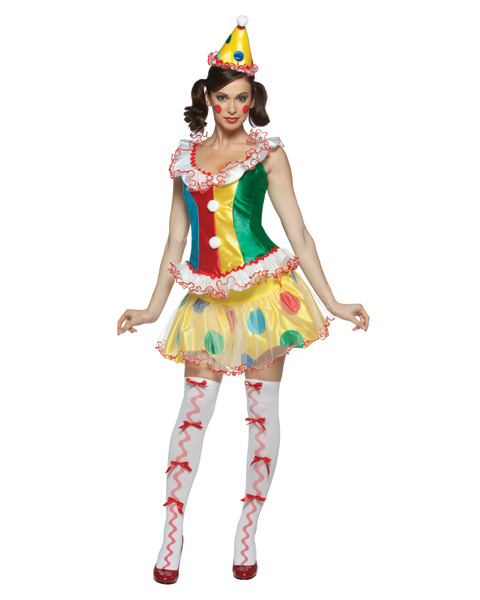 Ruffles The Party Clown Womens Costume