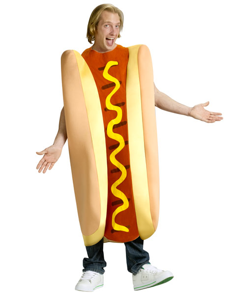 Unisex Hot Dog Adult Costume - Click Image to Close