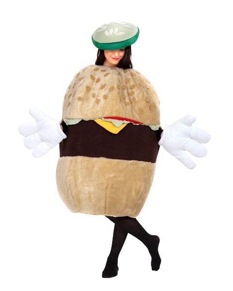 Deluxe Cheeseburger Adult Unisex Costume - Click Image to Close