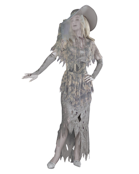 Ghostly Gal Costume For Adult - Click Image to Close